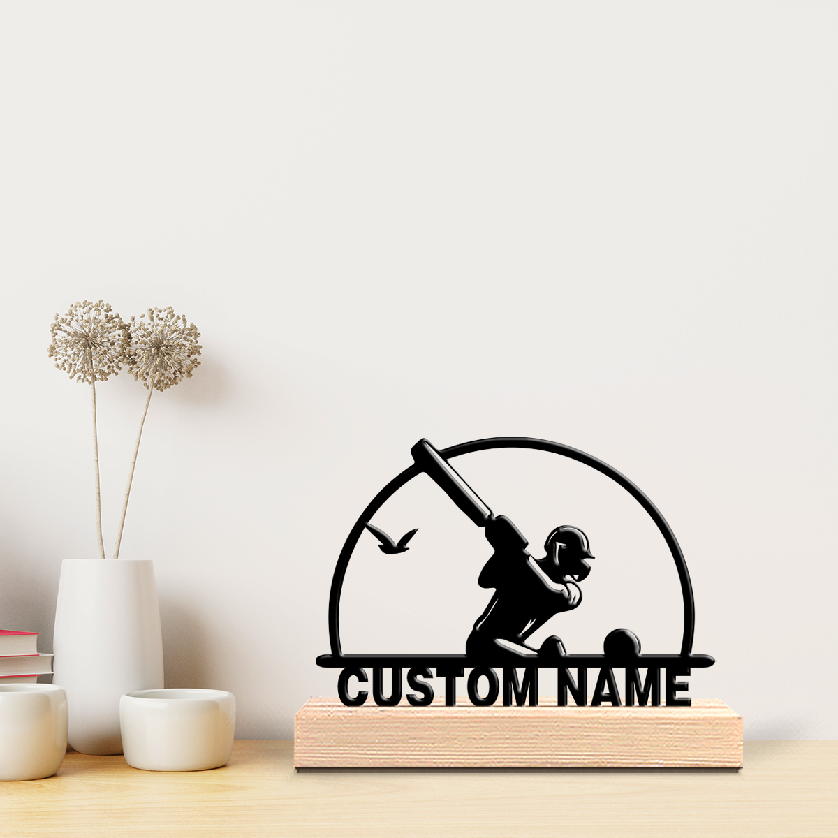 1pc Personalized Custom Baseba - Engraved Wood Frame ulasan dan harga