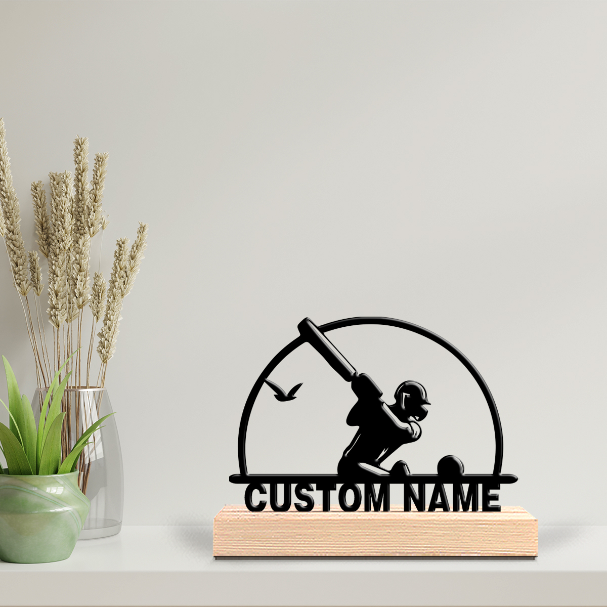 1pc Personalized Custom Baseba - Engraved Wood Frame ulasan dan harga