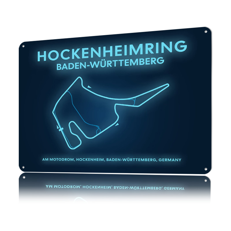 Hockenheimring Circuit Neon Ma - Custom Map Poster ulasan dan harga