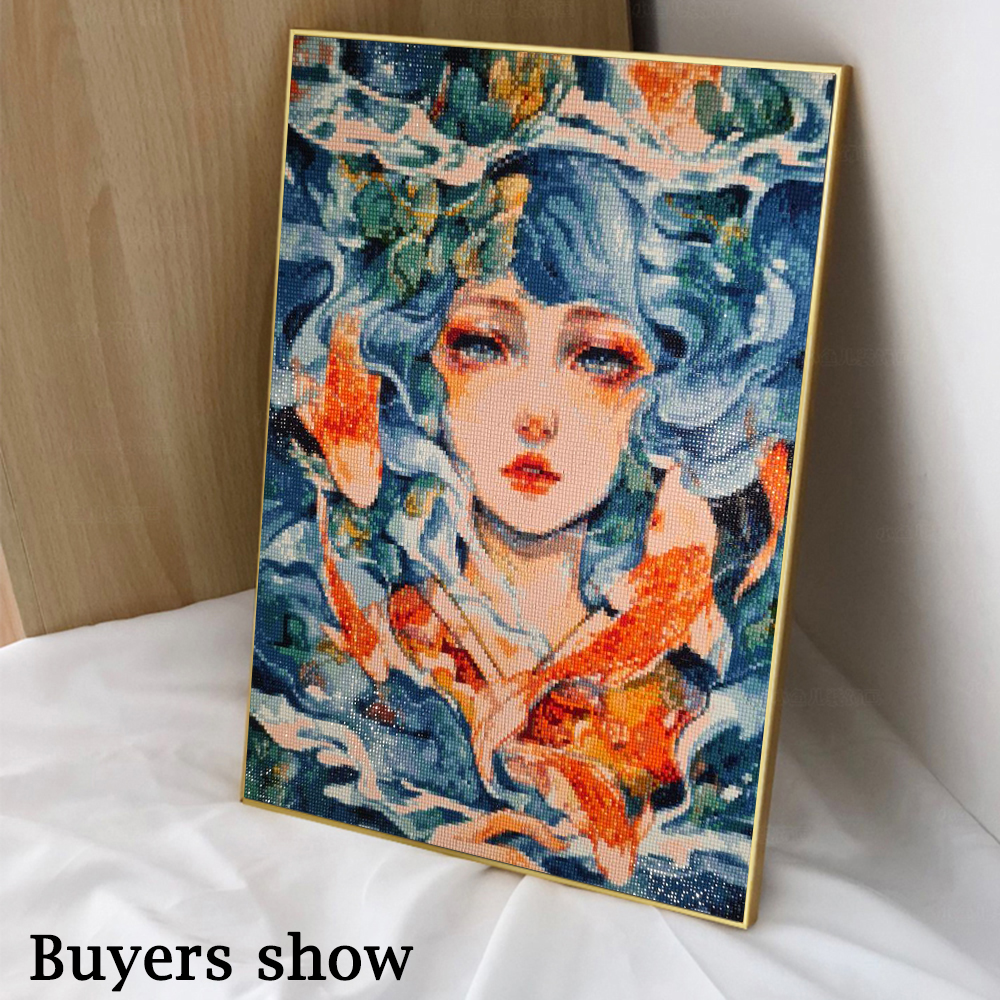 1PC frameless 5D Diy Diamond P - Photo Mosaic Print ulasan dan harga