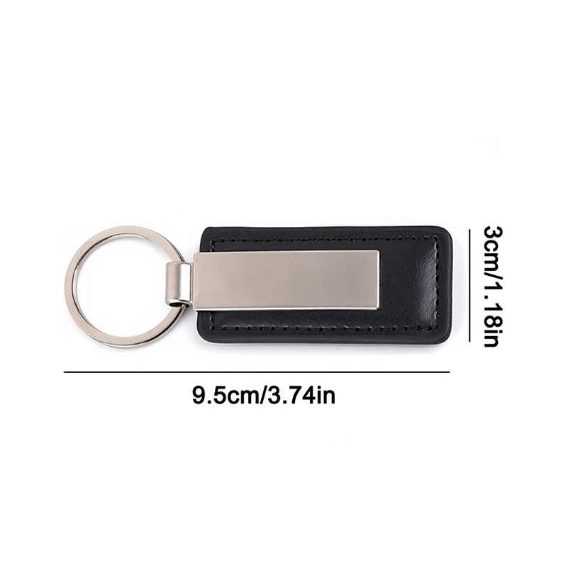 PU Leather Custom Name Keychai - Initial Ring Custom ulasan dan harga