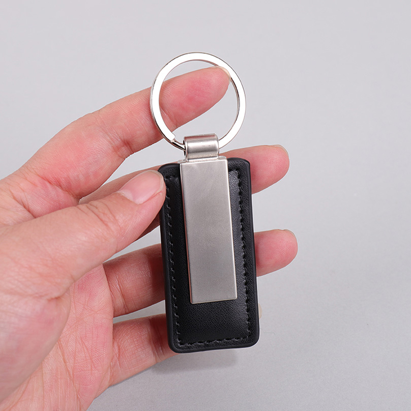 PU Leather Custom Name Keychai - Initial Ring Custom ulasan dan harga