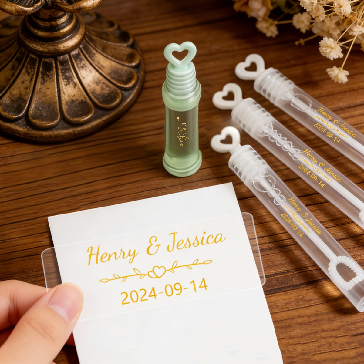 Custom Gold Foil Stickers, Per - Personalised Candle Label ulasan dan harga