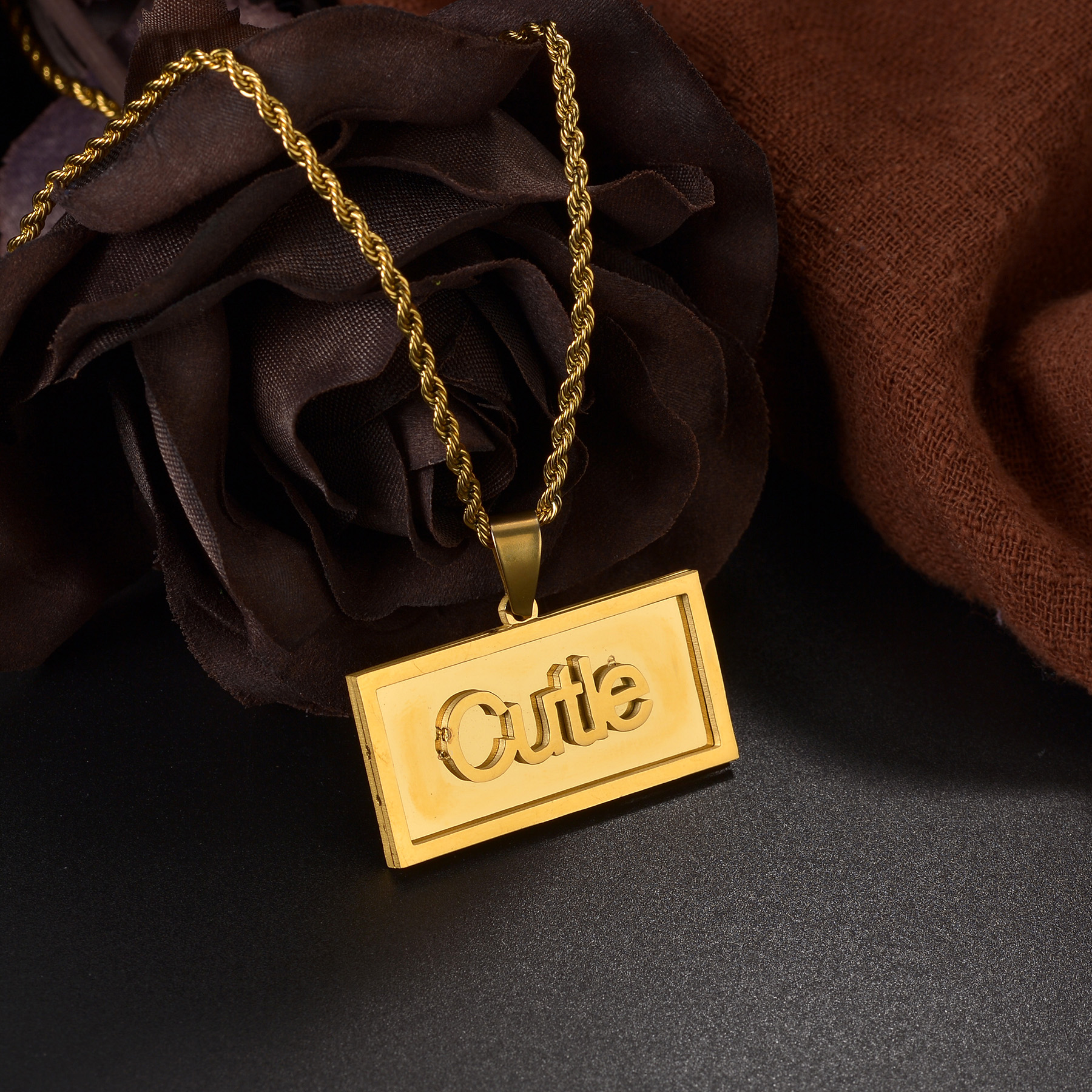 Custom Name Hip Hop Necklace f - Name Necklace Custom ulasan dan harga