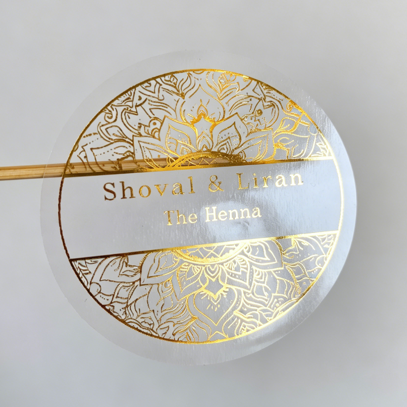 Custom henna day candle sticke - Personalised Candle Label ulasan dan harga