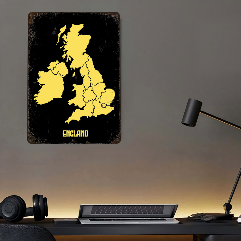 Map of England Printed Poster  - Custom Map Poster ulasan dan harga