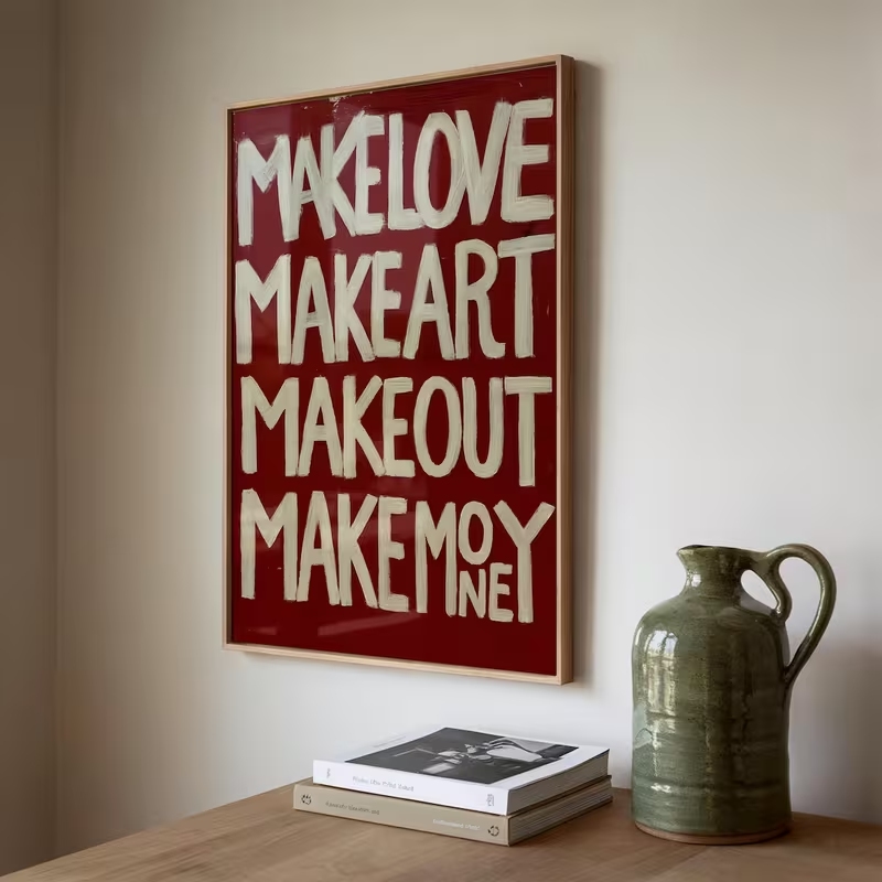 Modern,Retro Self Made Love Ki - Custom Map Poster ulasan dan harga