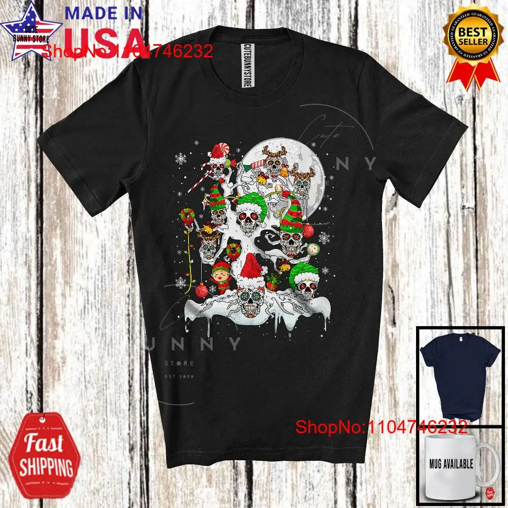 Santa ELF Sugar Skull On X mas - Family Tree Print ulasan dan harga