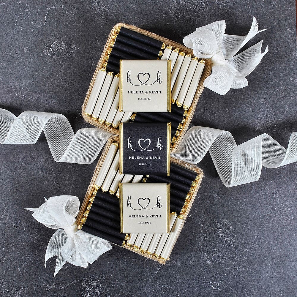 50pcs Wedding Chocolate Packin - Personalised Candle Label ulasan dan harga