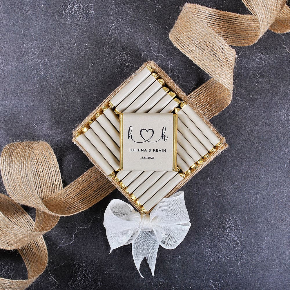 50pcs Wedding Chocolate Packin - Personalised Candle Label ulasan dan harga