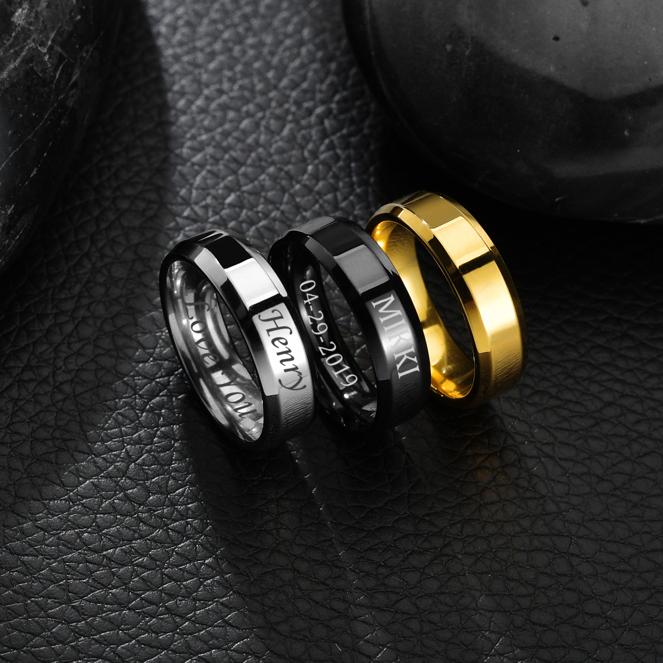Atoztide 4/6/8mm Personalized  - Initial Ring Custom ulasan dan harga
