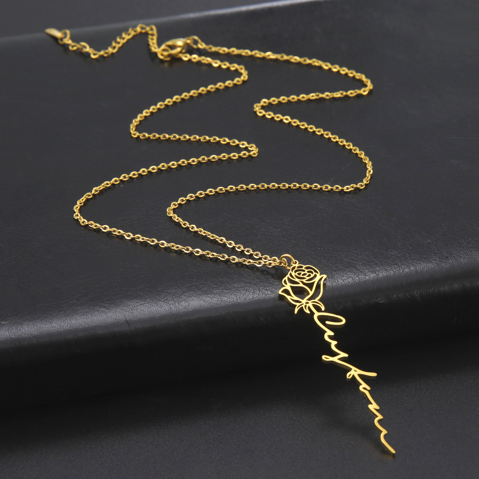Sipuris Personalized Custom Na - Birth Flower Necklace ulasan dan harga
