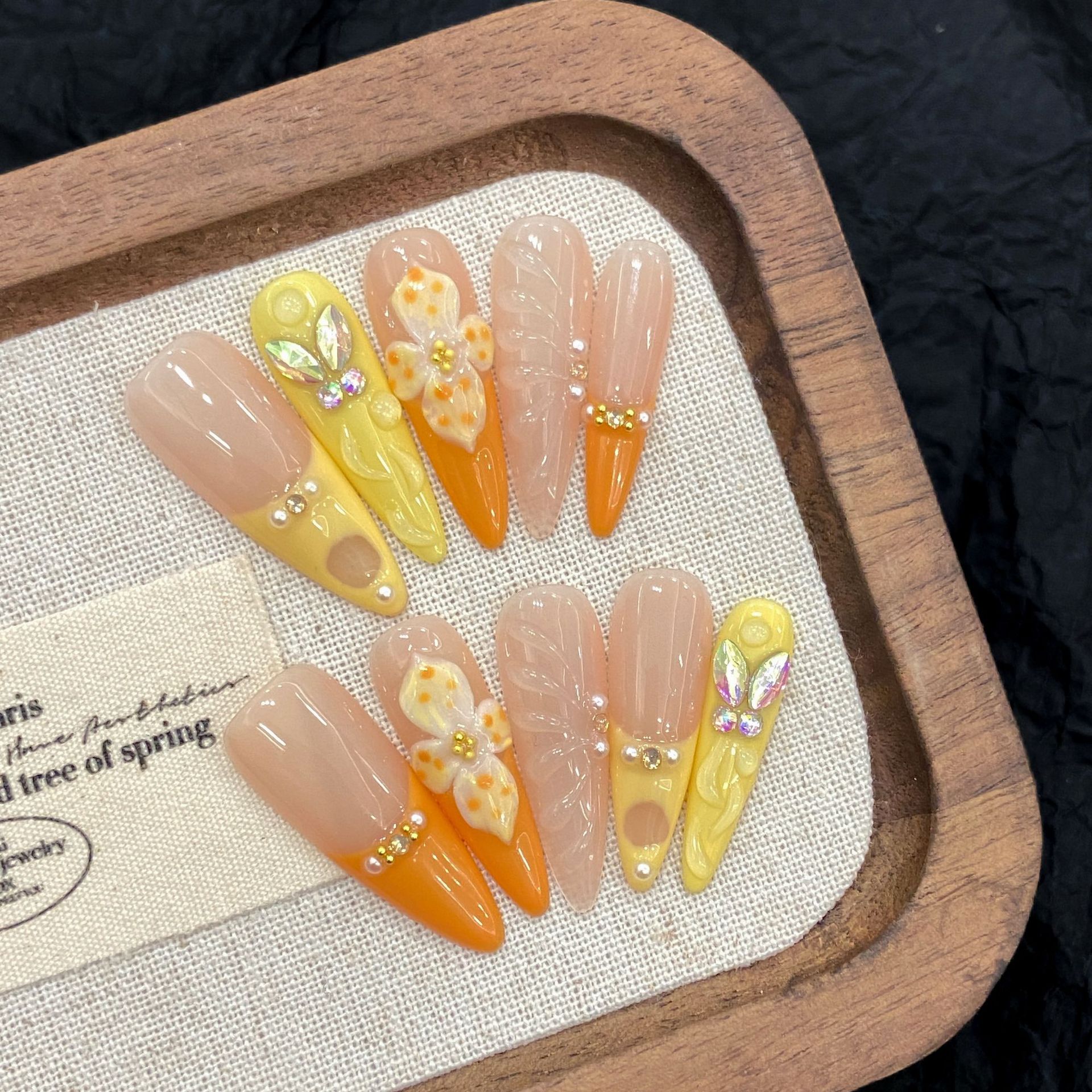 10pcs Handmade Summer Press on - Pressed Flower Art ulasan dan harga