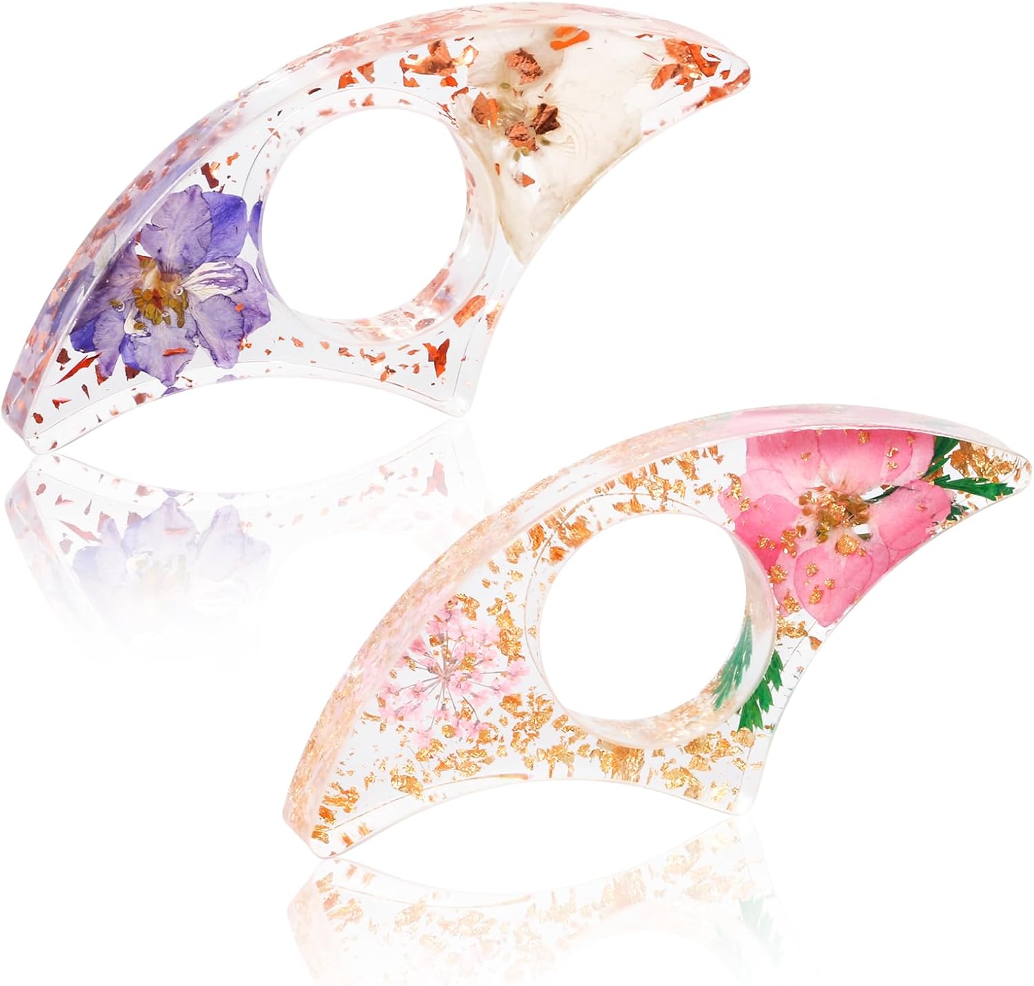 2PCS Thumb Book Page Holder, H - Dried Flower Bookmark ulasan dan harga