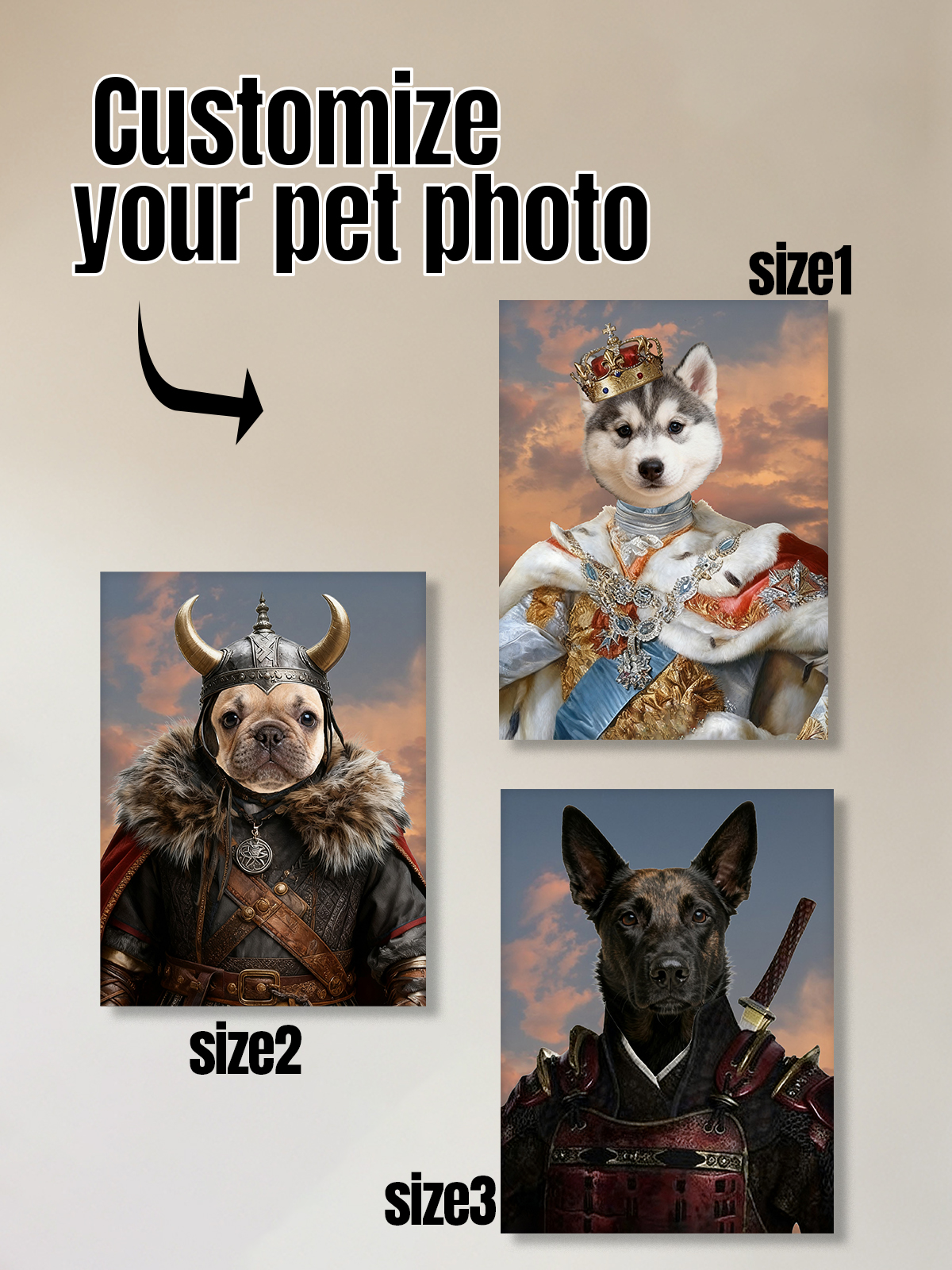 Customized Canvas Painting Roy - Pet Portrait Custom ulasan dan harga