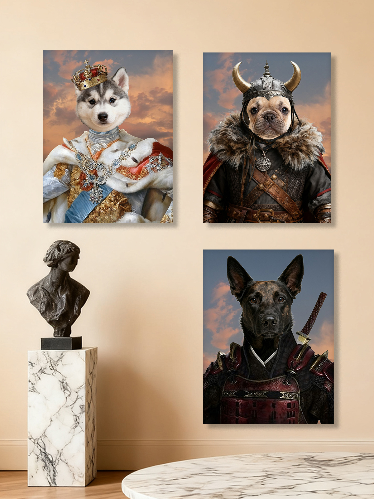 Customized Canvas Painting Roy - Pet Portrait Custom ulasan dan harga