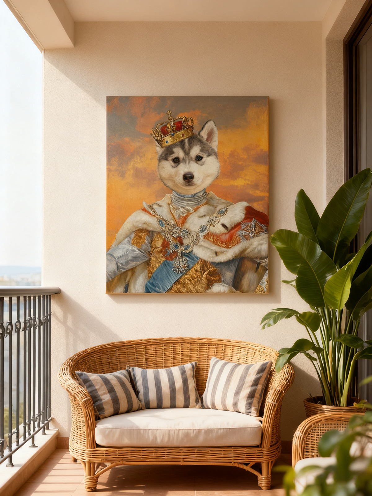 Customized Canvas Painting Roy - Pet Portrait Custom ulasan dan harga