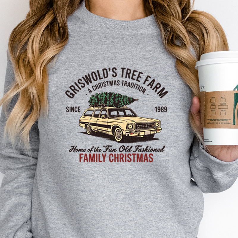 Family Christmas Tree Farm Gra - Family Tree Print ulasan dan harga