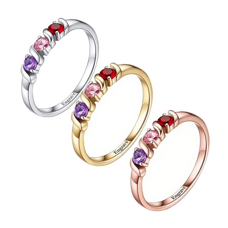 Personalized Names Ring with 1 - Initial Ring Custom ulasan dan harga