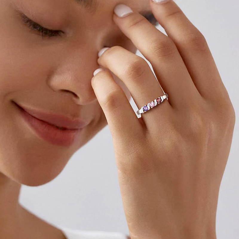 Personalized Names Ring with 1 - Initial Ring Custom ulasan dan harga