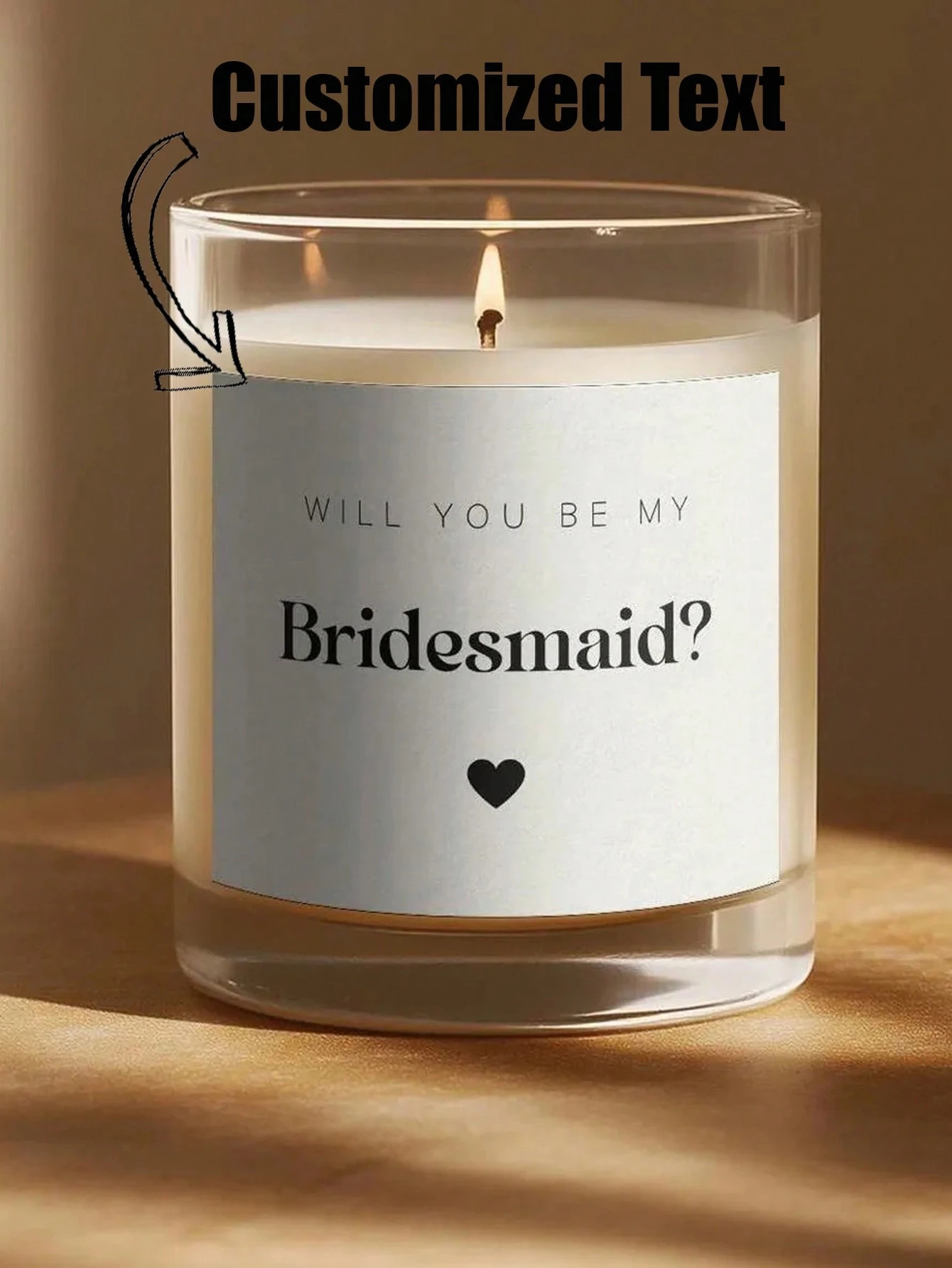 Custom Candle Label Will You B - Personalised Candle Label ulasan dan harga