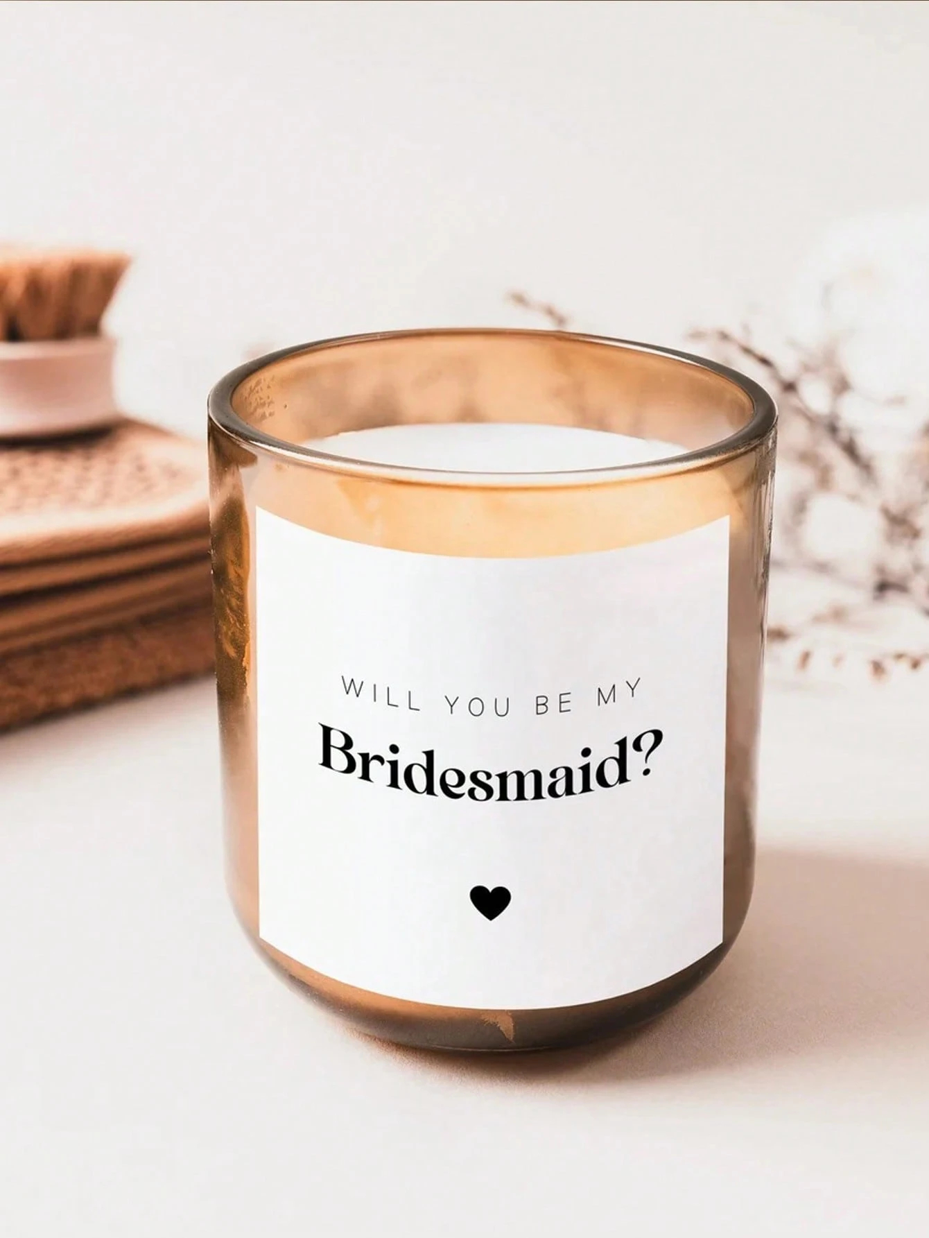Custom Candle Label Will You B - Personalised Candle Label ulasan dan harga