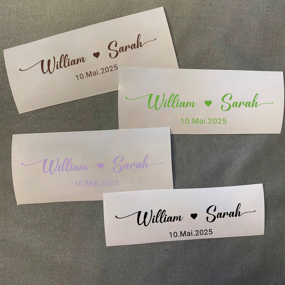 Custom Name Decals for Wedding - Personalized Name Box ulasan dan harga
