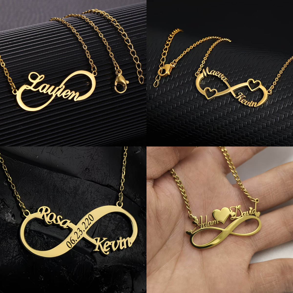 Custom Name Infinity Necklaces - Name Necklace Custom ulasan dan harga