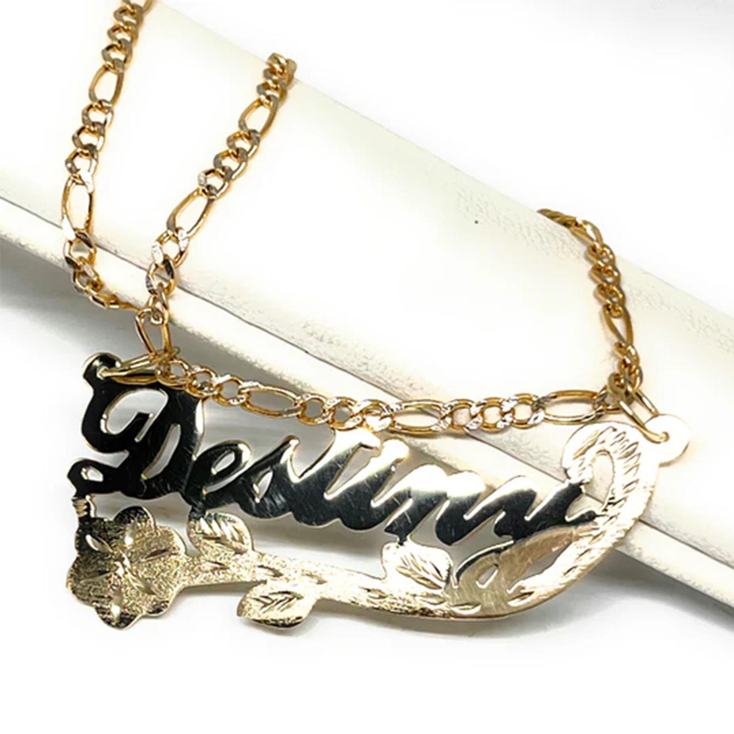 Custom Name Jewelry Retro Styl - Birth Flower Necklace ulasan dan harga