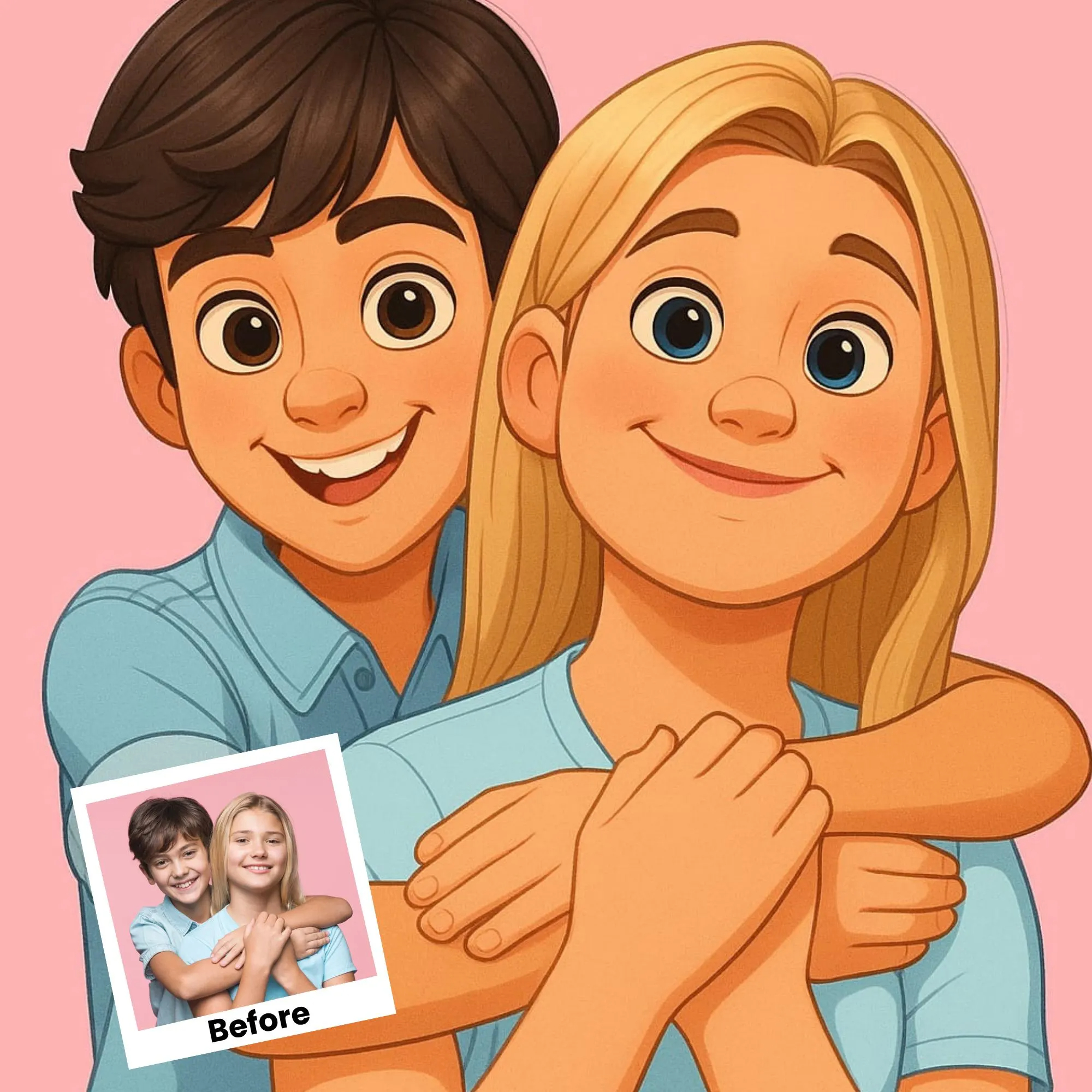 Custom Animated Character Fami - Pet Portrait Custom ulasan dan harga