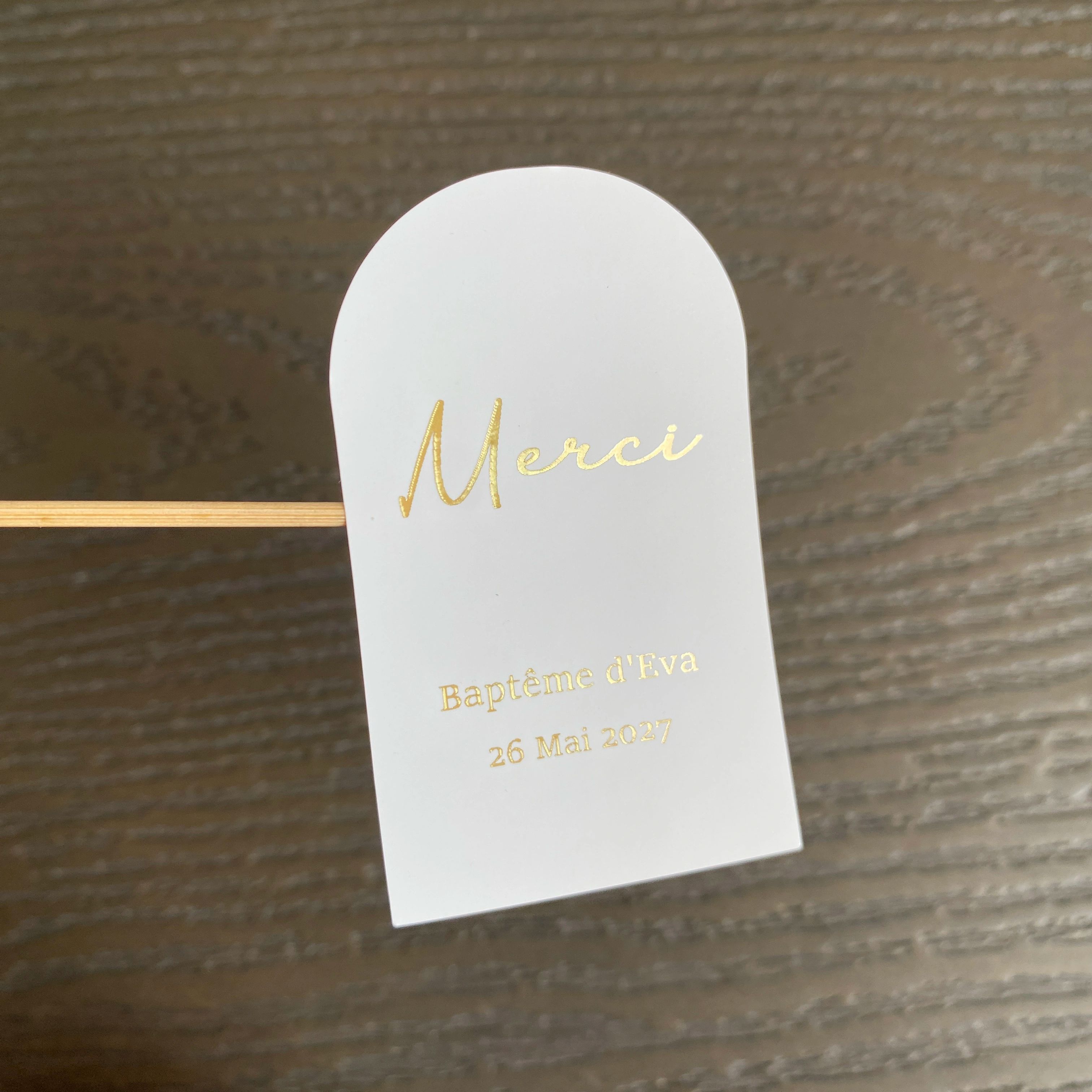 Custom Baptism Candle Merci Th - Personalised Candle Label ulasan dan harga