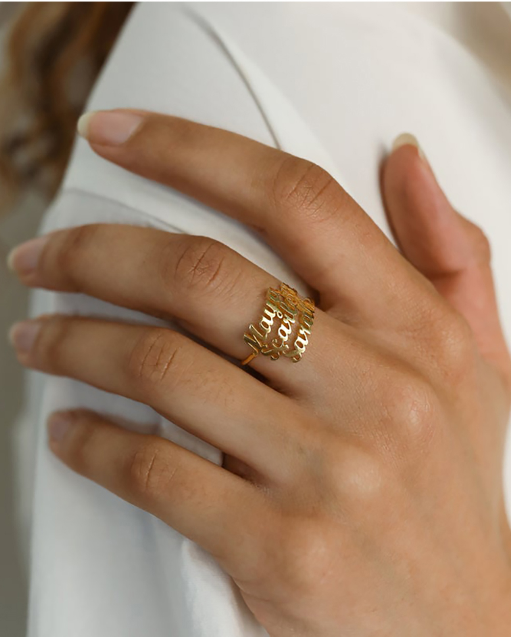 Personalized Custom  Name Ring - Initial Ring Custom ulasan dan harga