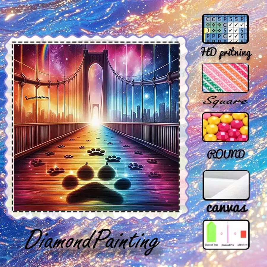 1 piece - 5D-DIY - Flocking cl - Photo Mosaic Print ulasan dan harga