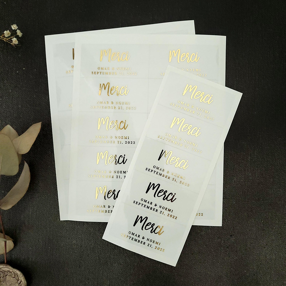 100pcs Custom Transparent Labe - Personalised Candle Label ulasan dan harga