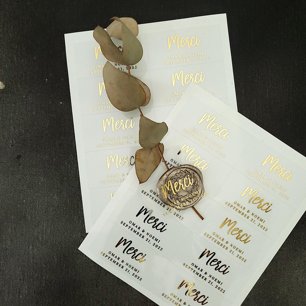 100pcs Custom Transparent Labe - Personalised Candle Label ulasan dan harga