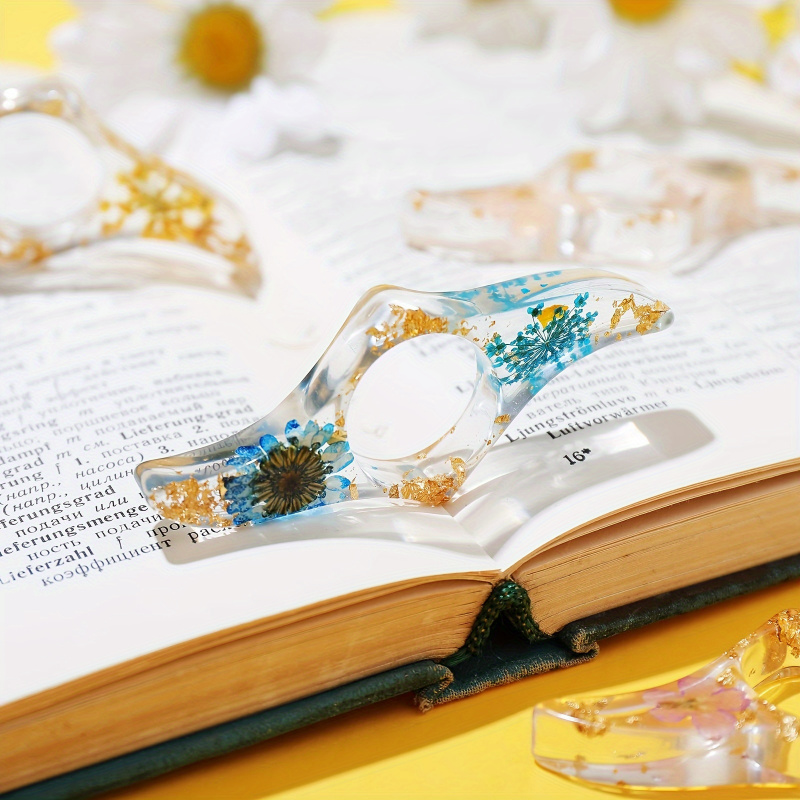 1/3 Pcs Dried Flower Resin Boo - Dried Flower Bookmark ulasan dan harga