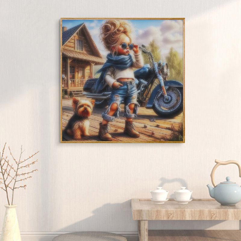 1pc frameless   Full Square Di - Photo Mosaic Print ulasan dan harga