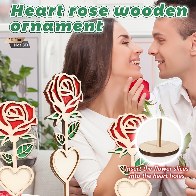2pcs Handmade Engraved 2D Wood - Engraved Wood Frame ulasan dan harga