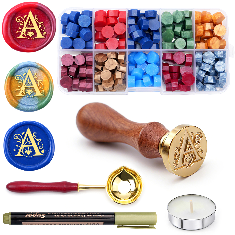 A-Z letter Wax Seal Stamp Kit  - Wax Seal Letter Kit ulasan dan harga