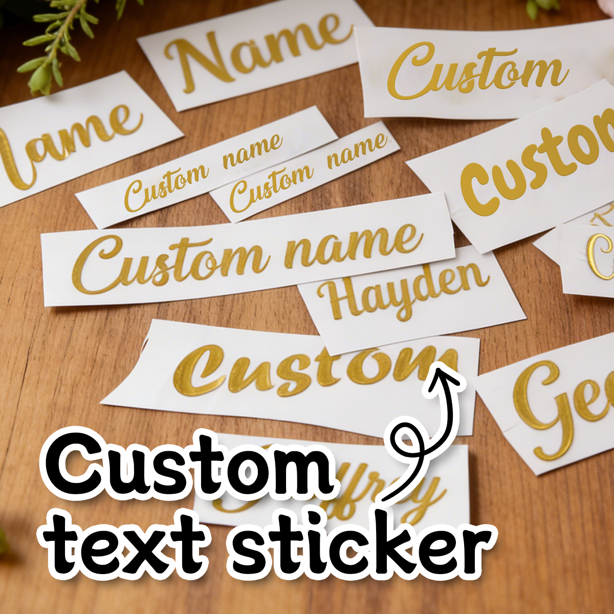 Custom name stickers, custom g - Personalised Candle Label ulasan dan harga